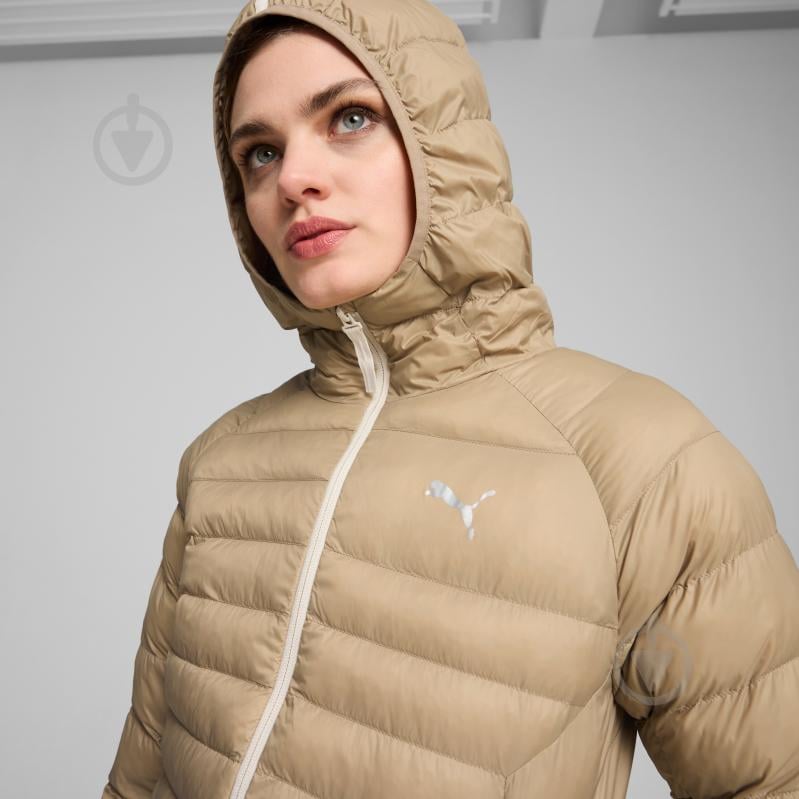 Пуховик женская зимняя Puma PACKLITE PRIMALOFT LONG HOODED JACKET 84940667 р.M светло-коричневый - фото 4