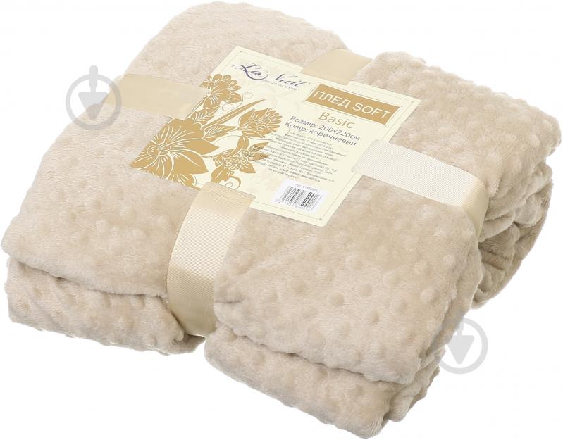 Плед Basic Soft 200x220 см светло-коричневый La Nuit - фото 2