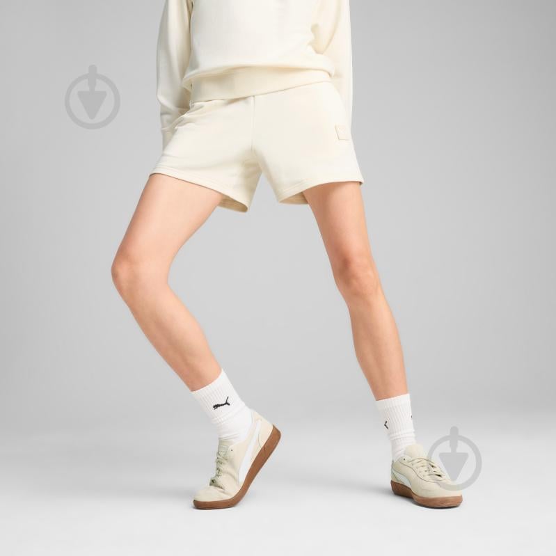 Шорты Puma ESS ELEVATED Mid-Rise Shorts 5" 68502099 р. XL бежевый - фото 3