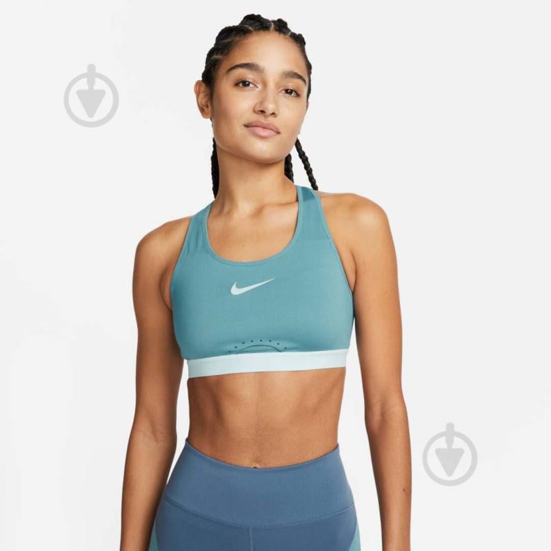 Бра Nike W NK DF SWSH HS BRA DD0428-440 р.XS-A/C голубой - фото 1