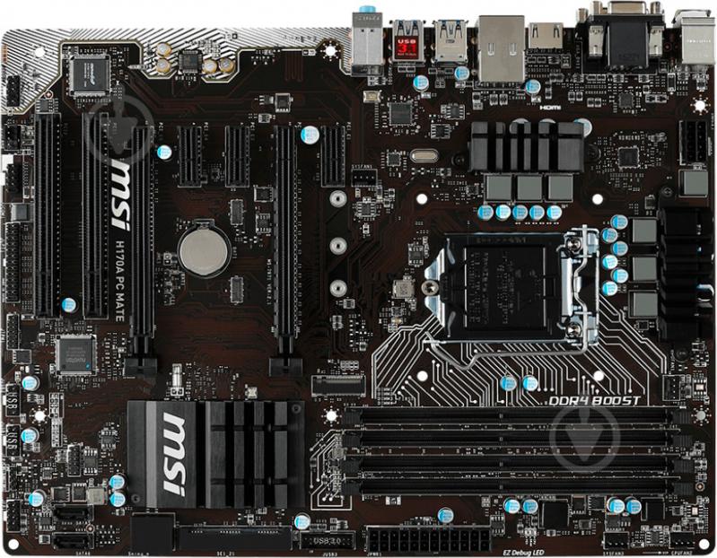 Материнская плата MSI H170A PC MATE (Socket 1151, Intel H170, ATX) - фото 1