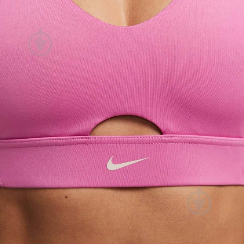 Бра Nike W NK DF INDY PLUNGE CUTOUT BRA DV9837-665 р.S розовый - фото 5