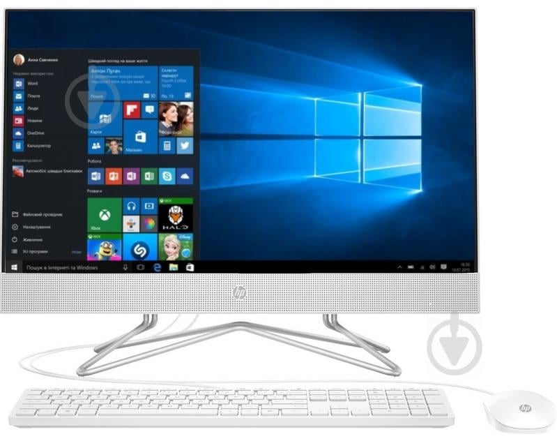 Моноблок HP All-in-One 21,5 (426D6EA) white - фото 1