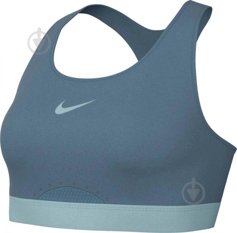 Бра Nike W NK DF SWSH HS BRA DD0428-440 р.M-F/G голубой - фото 7