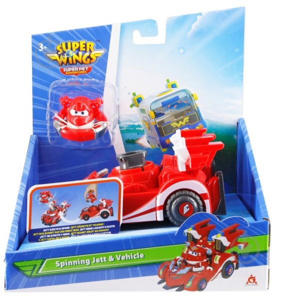 Игровой набор Super Wings Spinning Vehicle Джетт EU770310 - фото 2