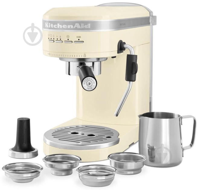 Кофеварка рожковая KitchenAid 5KES6503EAC кремовый - фото 1