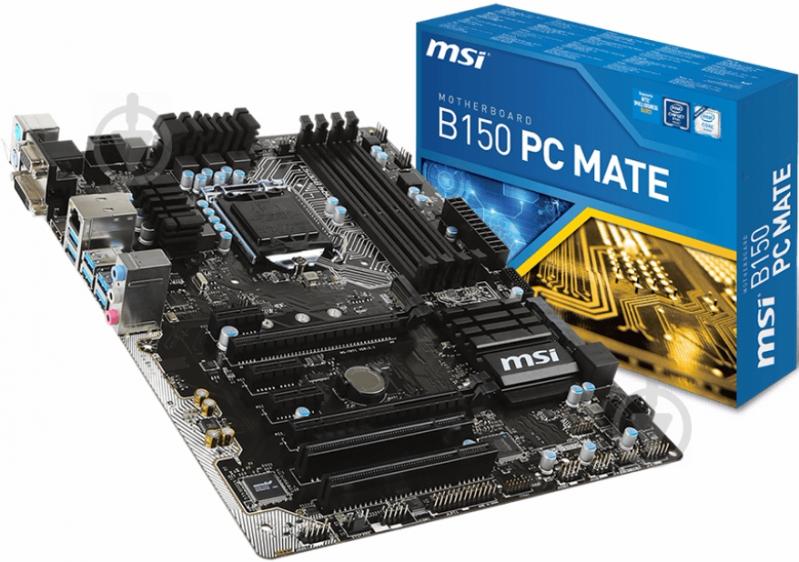 Материнська плата MSI B150 PC MATE (Socket 1151, Intel B150, ATX) - фото 3