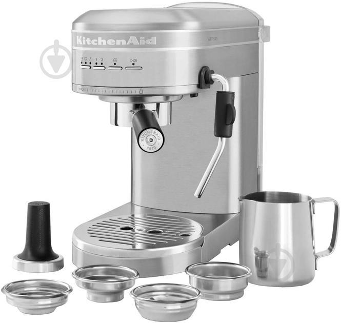 Кофеварка рожковая KitchenAid 5KES6503ESX нержавеющая сталь - фото 1