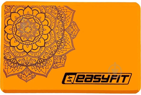 Блок для йоги EasyFit EF-1819-O оранжевый - фото 1