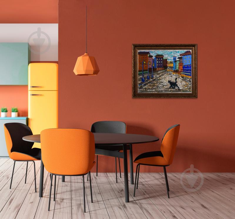 Картина фьюзинг Город 60x50 см - фото 2