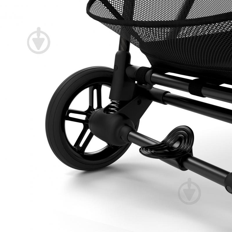 Коляска прогулочная Cybex с бампером Melio Carbon Moon Black - фото 6