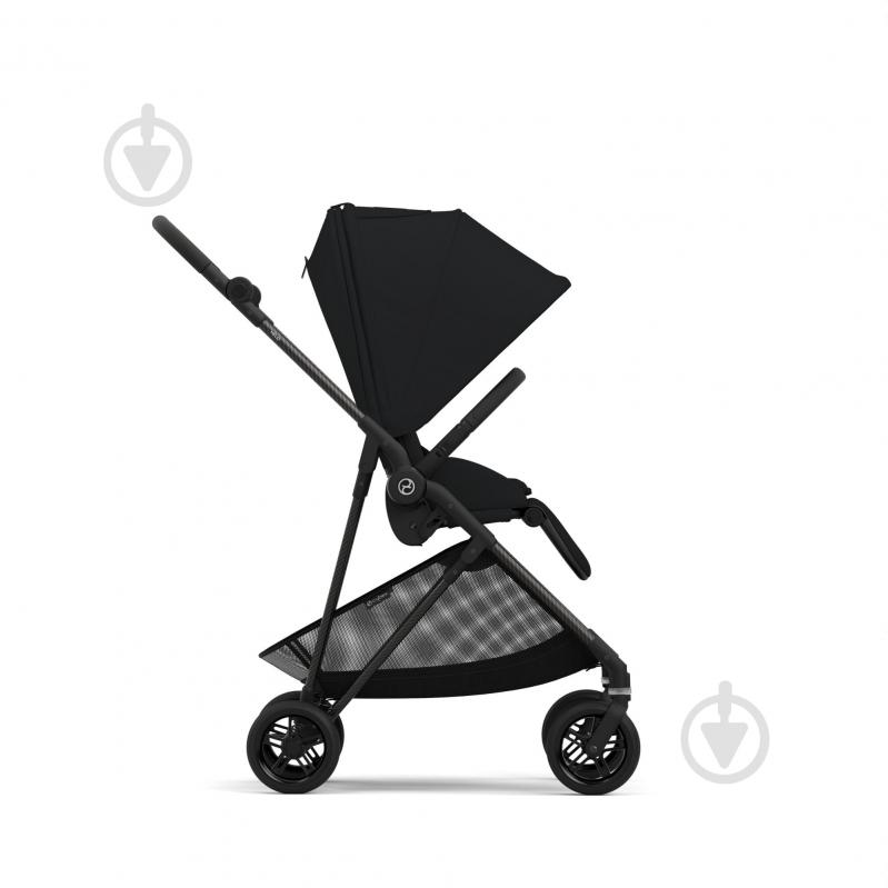 Коляска прогулочная Cybex с бампером Melio Carbon Moon Black - фото 2