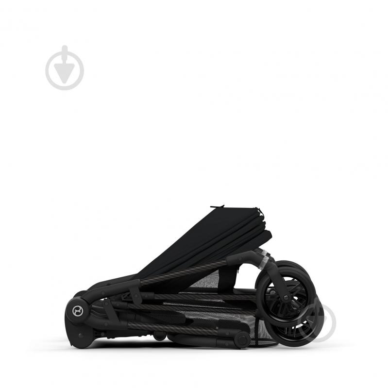 Коляска прогулочная Cybex с бампером Melio Carbon Moon Black - фото 5