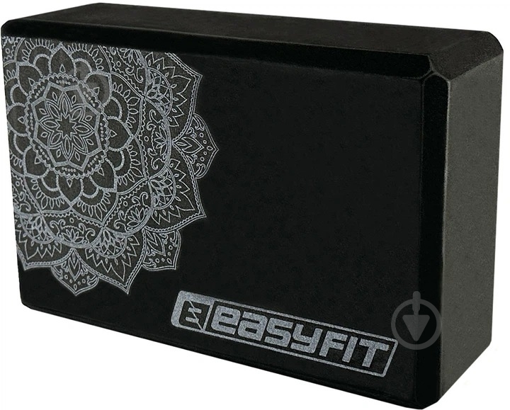 Блок для йоги EasyFit EF-1819-B черный - фото 2