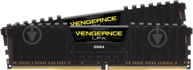 Оперативна пам'ять Corsair DDR4 SDRAM 16 GB (2x8GB) 3200 MHz (CMK16GX4M2B3200C16) Vengeance LPX Black - фото 1