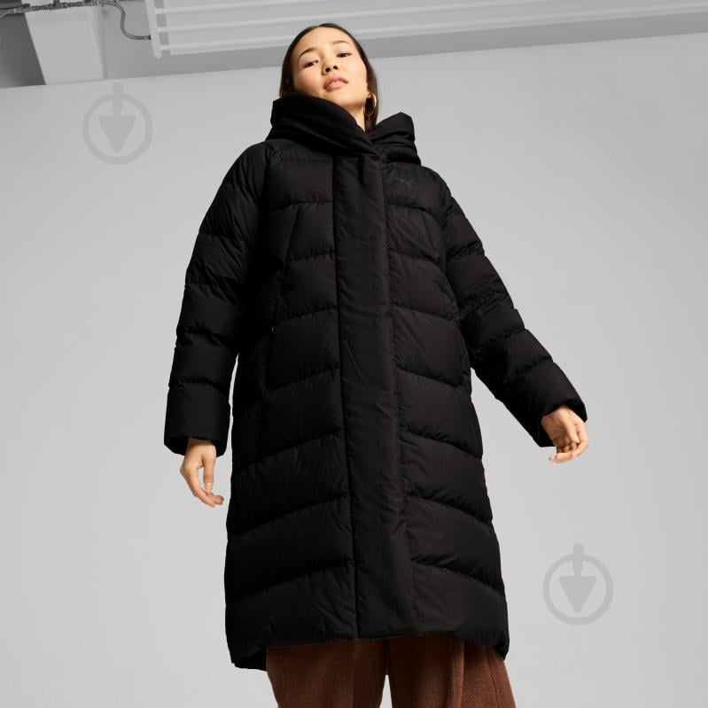 Пуховик жіноча зимова Puma Long Down Coat 62649301 р.S чорний - фото 3