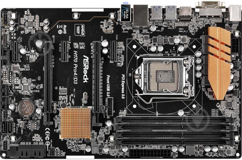 Материнская плата ASRock H170 Pro4/D3 (Socket 1151, Intel H170, ATX) - фото 1