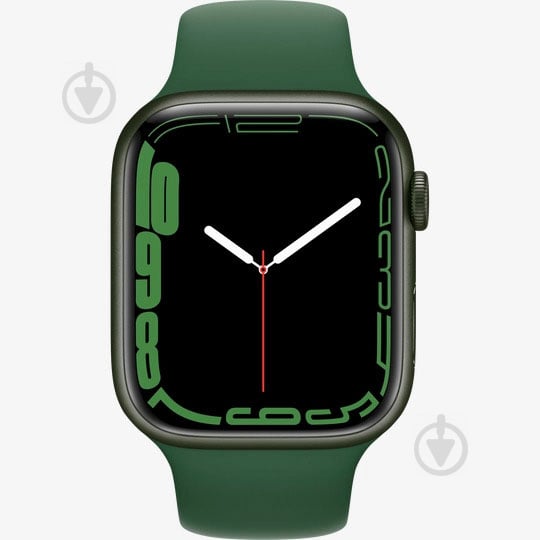 Смарт-часы Apple Watch Series 7 GPS 45mm green Aluminium Case with Clover Sport Band (MKN73UL/A) - фото 2