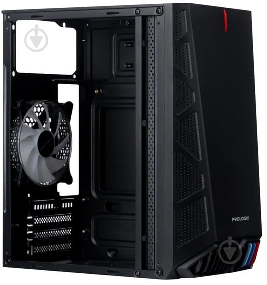 Корпус PrologiX E112 Black Tempered Glas - фото 8