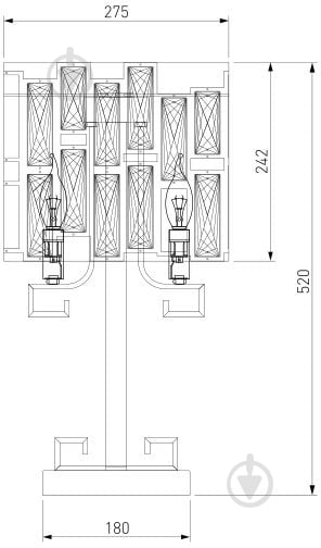 ВІТРИНА! Настільна лампа декоративна Strotskis Frammenti 3x60 Вт E14 чорний 01093/3 - фото 2 ВІТРИНА! Настільна лампа декоративна Strotskis Frammenti 3x60 Вт E14 чорний 01093/3 - фото 2