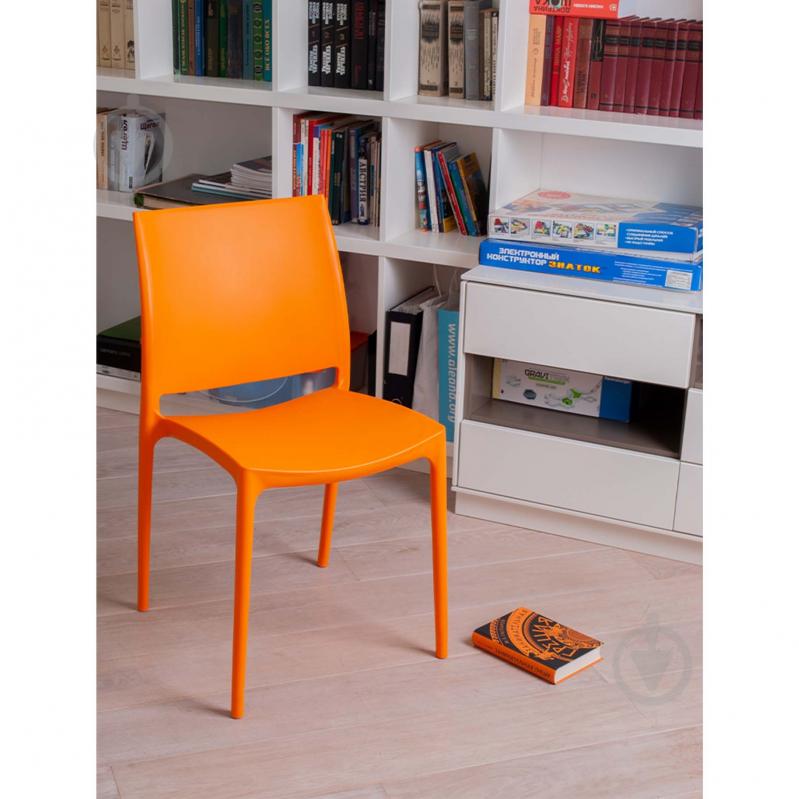Стул обеденный Эмма new оранжевый /оранжевый - фото 2