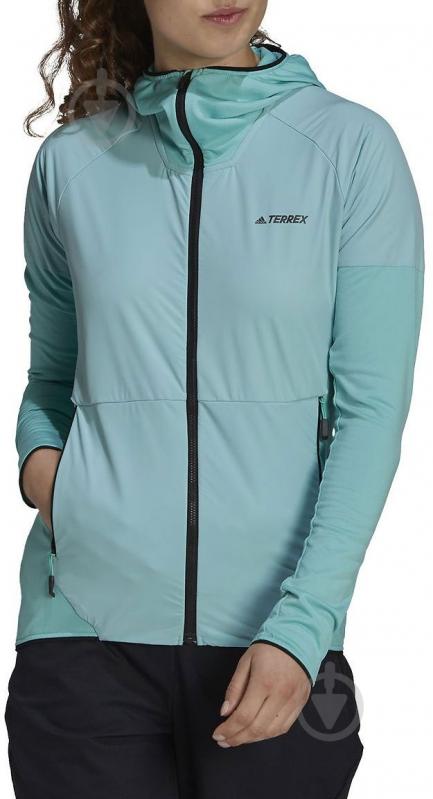 Куртка Adidas GI7195 р.L бирюзовый - фото 1