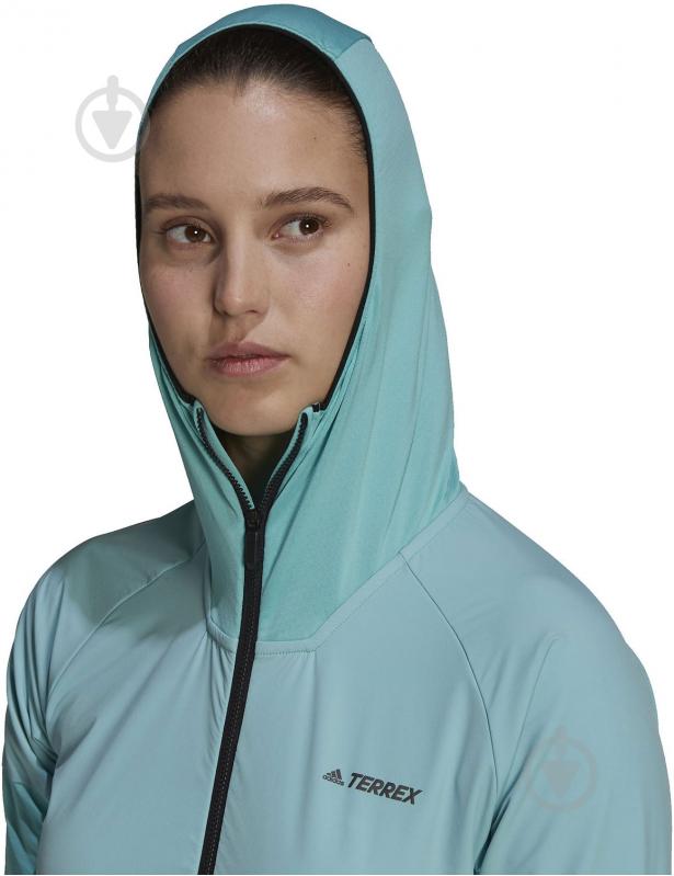 Куртка Adidas GI7195 р.L бирюзовый - фото 3