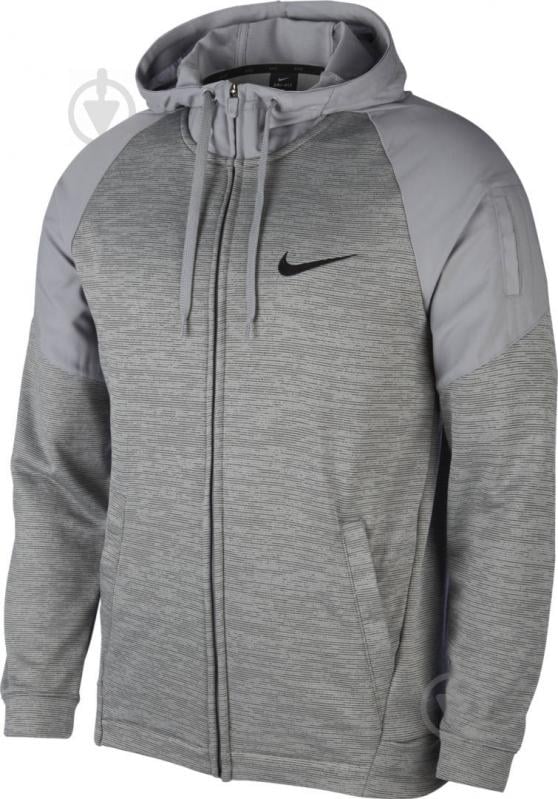 Джемпер Nike M NK DRY HD LS FZ FLEECE PLUS BV2676-073 р. S сірий - фото 1