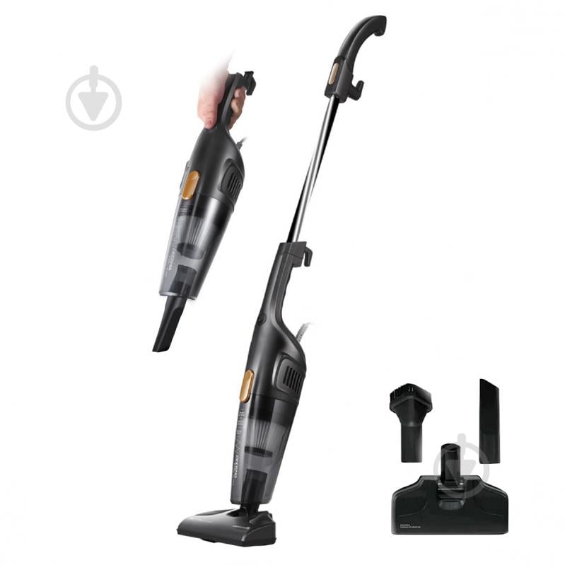 Пылесос циклонный Deerma DX115C Corded Hand Stick Vacuum Cleaner black - фото 1