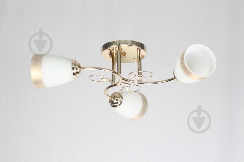 ВІТРИНА! Люстра стельова Геотон НПБ 02-3х60-925 E647-3 3x60 Вт E27 золото - фото 1