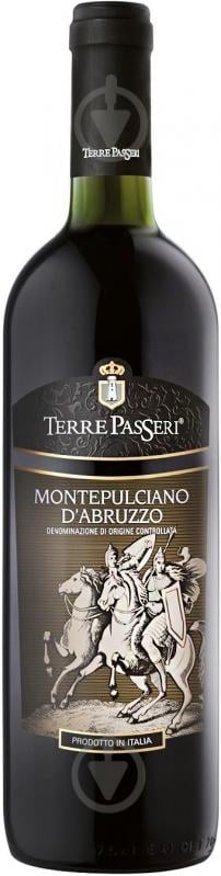 Вино Terre Passeri Montepulciano d'Abruzzo DOC красное сухое 0,75 л - фото 1