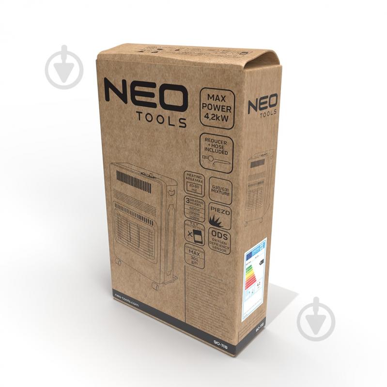 Обогреватель газовый NEO tools с редуктором 4,2 кВт (90-118) - фото 10