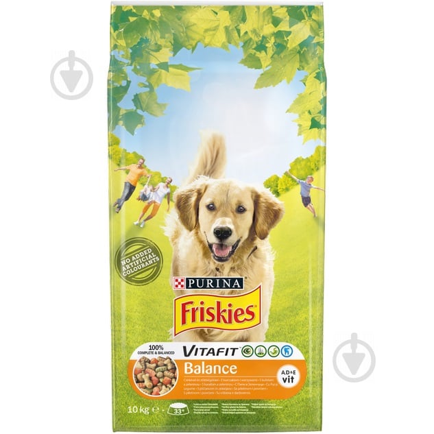 Корм для дорослих собак для усіх порід Friskies з куркою та овочами 10 кг - фото 1