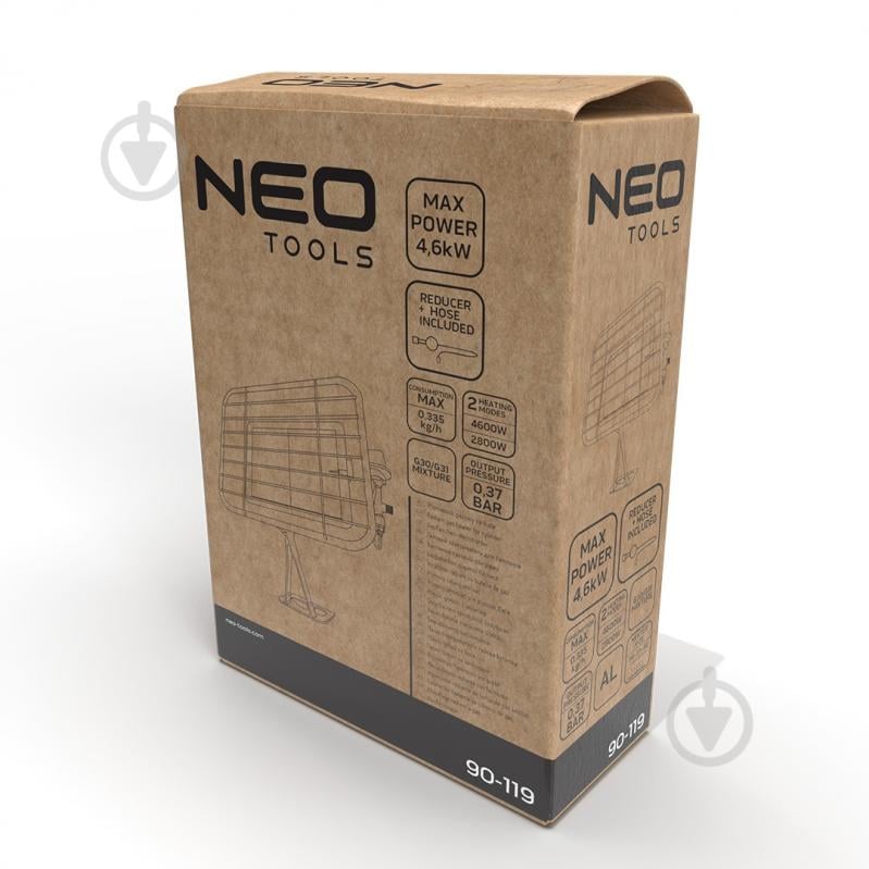 Обогреватель газовый NEO tools баллонный 4,6 кВт (90–119) - фото 14