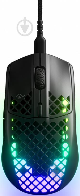 Мышь SteelSeries Aerox 3 black (62599) - фото 1