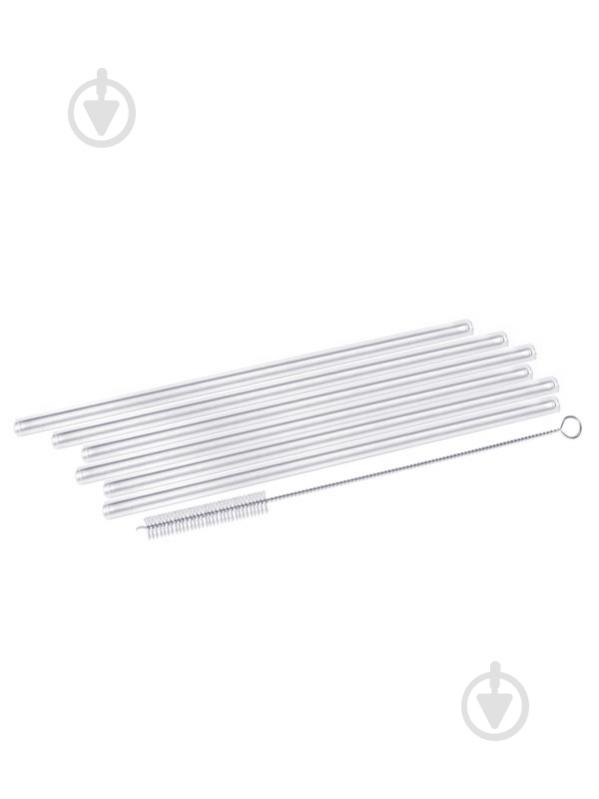 Набор трубочек Simax для напитков 23 см 6+1 - фото 1