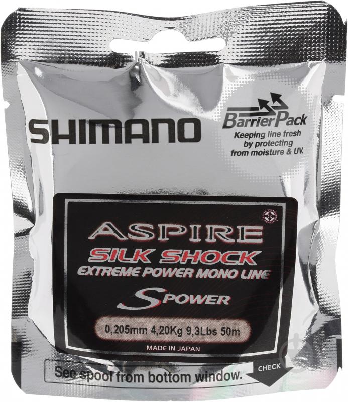 Леска  Shimano Aspire 50м 0.2мм 4,2кг - фото 2