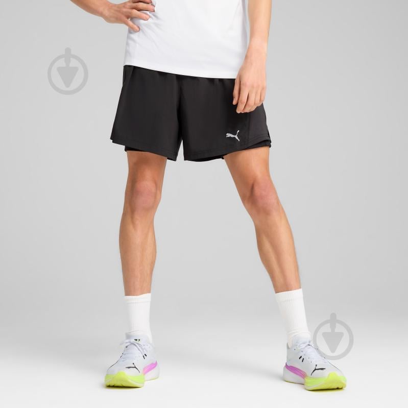 Шорты Puma M RUN VELOCITY 2IN1 SHORT 52661101 р. 2XL черный - фото 3 Шорты Puma M RUN VELOCITY 2IN1 SHORT 52661101 р. 2XL черный - фото 3