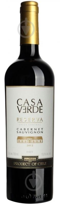 Вино Casa Verde Verde Rezerva Cabernet Sauvignon червоне сухе 0,75 л - фото 1