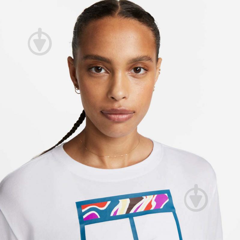 Футболка Nike W NKCT DF TEE LS SLAM CROP DZ3797-100 р.S белый - фото 3