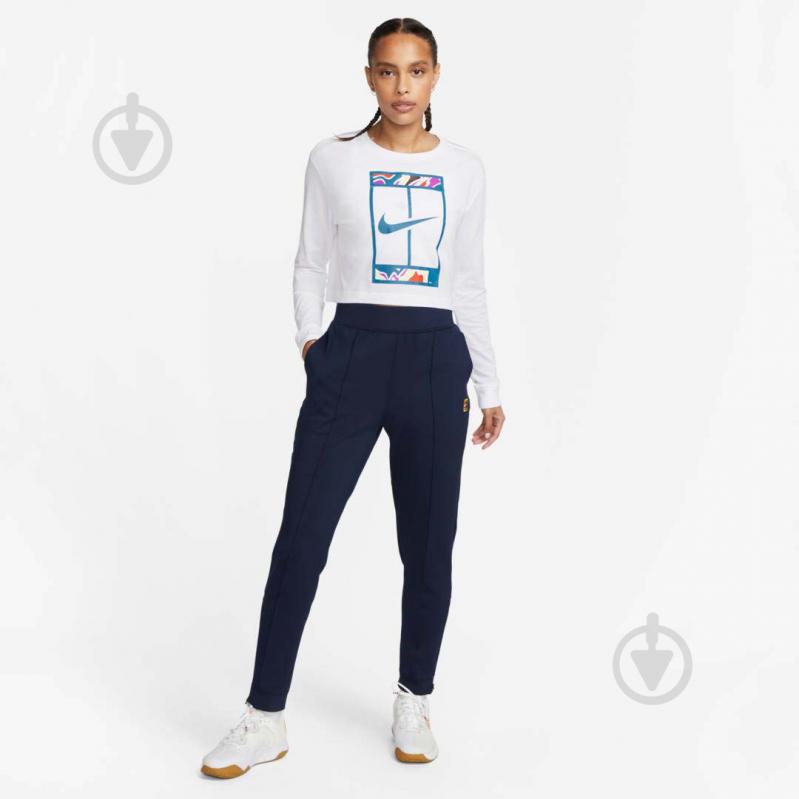 Футболка Nike W NKCT DF TEE LS SLAM CROP DZ3797-100 р.S белый - фото 5