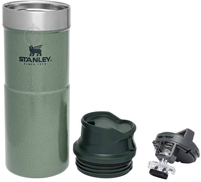 Термочашка Stanley Classic Trigger Action Travel Hammertone Green 0,35 л - фото 4