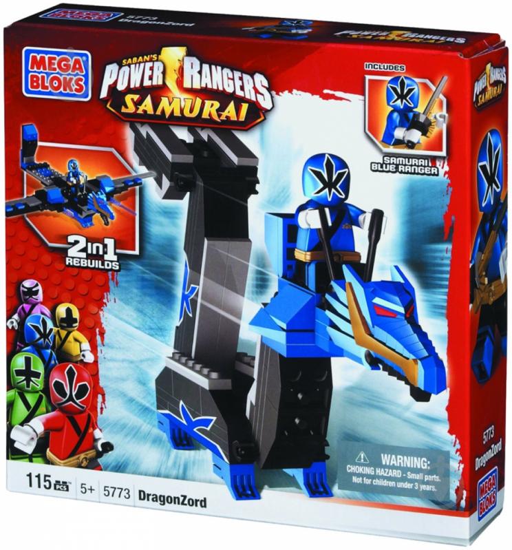 Конструктор Mega Bloks Power Rangers Samurai Синий Зорд-Дракон 5773 - фото 2