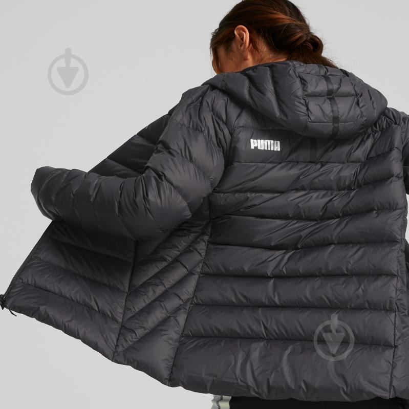 Пуховик жіночий зимовий Puma PACKLITE HOODED DOWN JACKET 84940701 р.XS чорний - фото 4