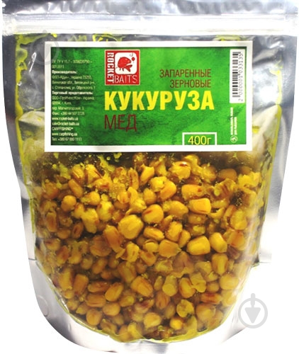 Кукуруза запаренная Rocket Baits 400 г мед - фото 1 Кукуруза запаренная Rocket Baits 400 г мед - фото 1