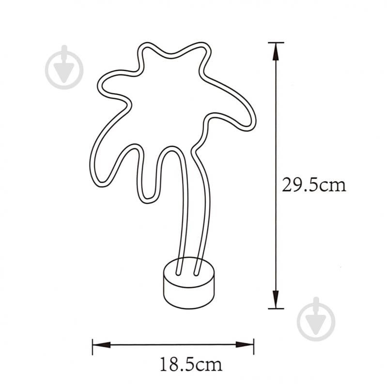 ВІТРИНА! Настільна лампа декоративна Zuma Line PALM TREE 2 Вт білий - фото 4 ВІТРИНА! Настільна лампа декоративна Zuma Line PALM TREE 2 Вт білий - фото 4