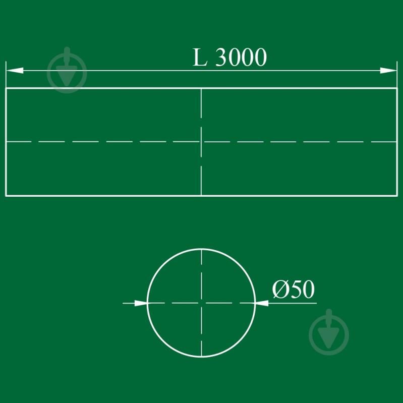 Труба d50x3000 мм хром - фото 2
