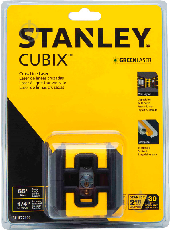 Уровень лазерный Stanley CUBIX® Green Beam Cross Line STHT77499-1 - фото 4