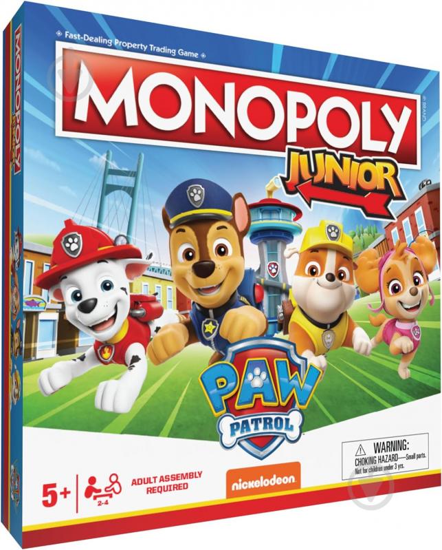 Гра настільна Winning Moves Монополія Юніор Paw Patrol WM04163-UKR-6 - фото 1