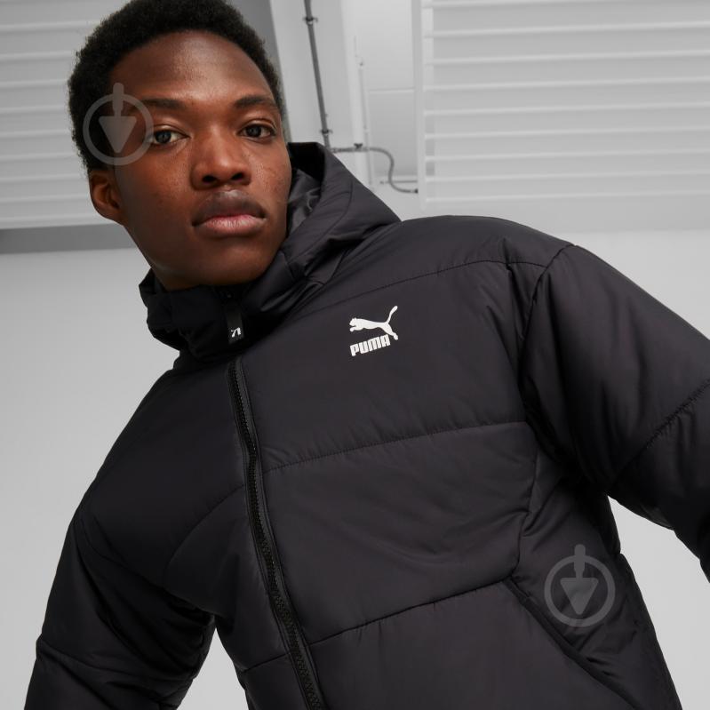 Куртка чоловіча демісезонна Puma Classics Padded Jacket 62167501 р.2XL чорна - фото 7